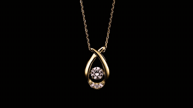 'Dancing' Jewelry Gold Pendant