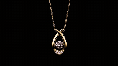 'Dancing' Jewelry Gold Pendant