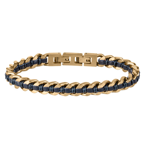 Woven Ridge Blue Men’s Bracelet