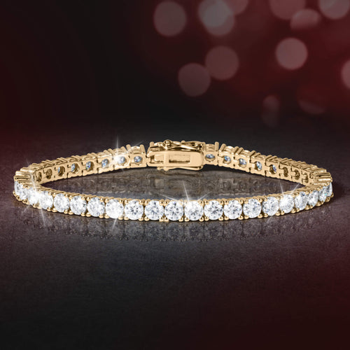 Daniel Steiger Golden Moissanite Tennis Bracelet