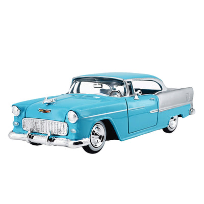1955 Chevy Bel Air - Blue classic collectible car model with chrome detailing and vintage styling Up To 75% Off Retail