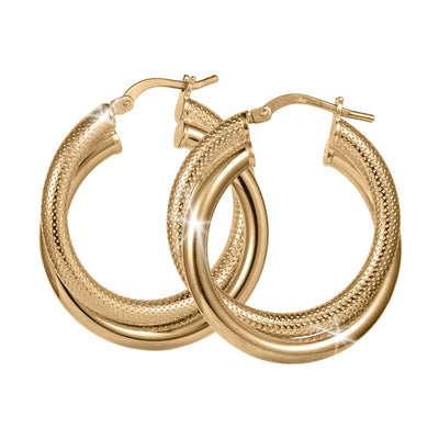 Lucente Hoop Round Earrings