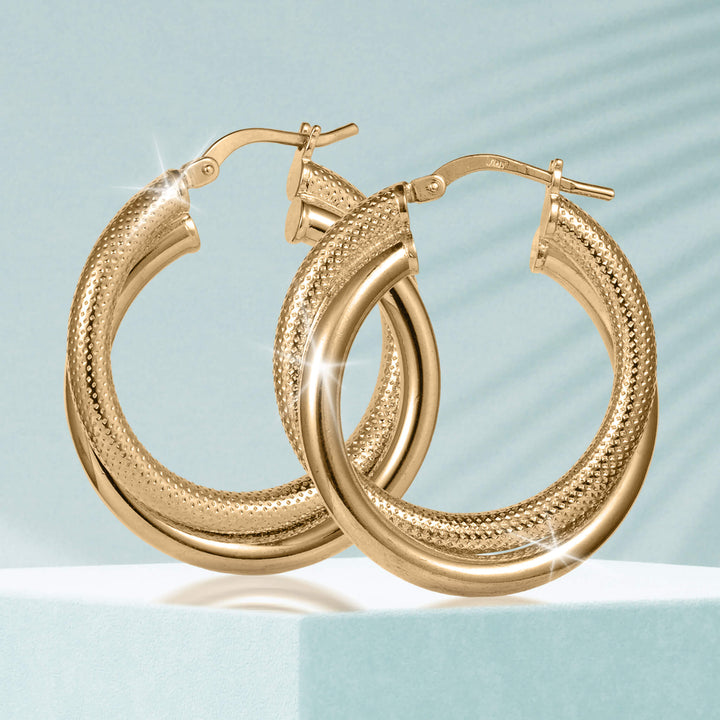 Lucente Hoop Round Earrings