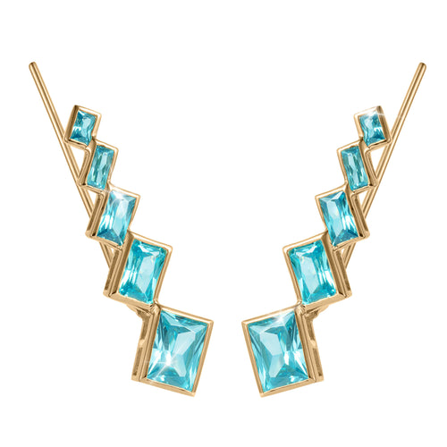 Daniel Steiger Frosty Cascade Climber Earrings