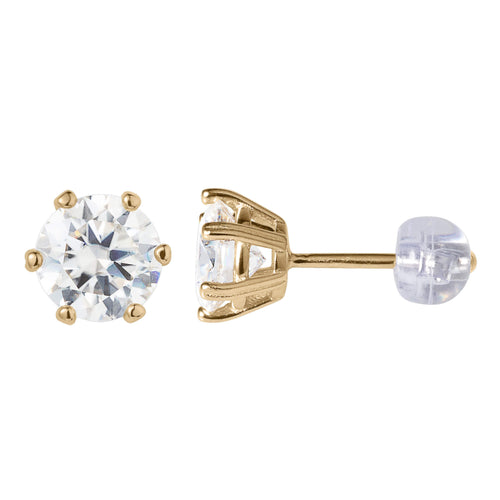 Daniel Steiger Golden Stardust Moissanite Earrings