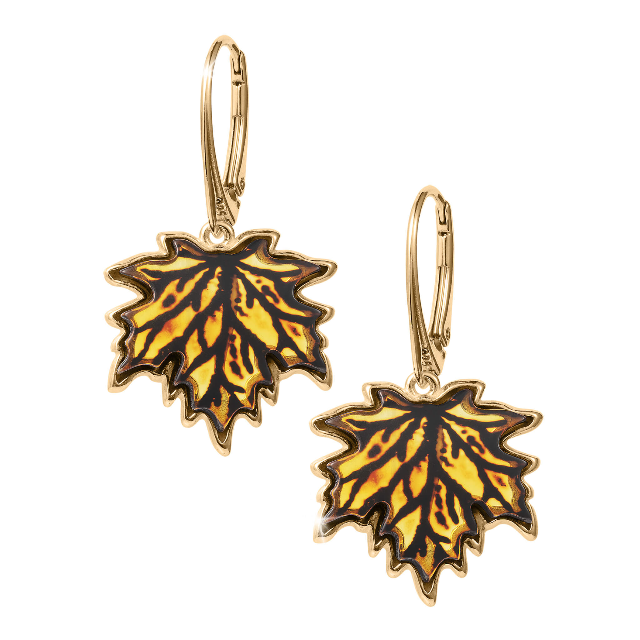 Daniel Steiger Amber Leaf Earrings