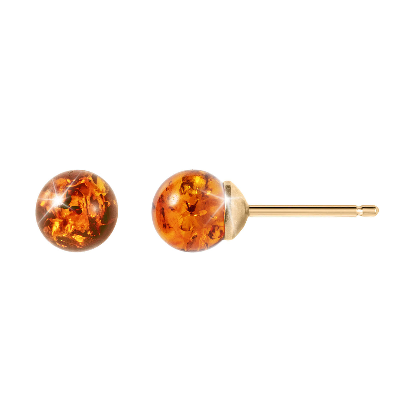 Baltic Amber Bead Earrings