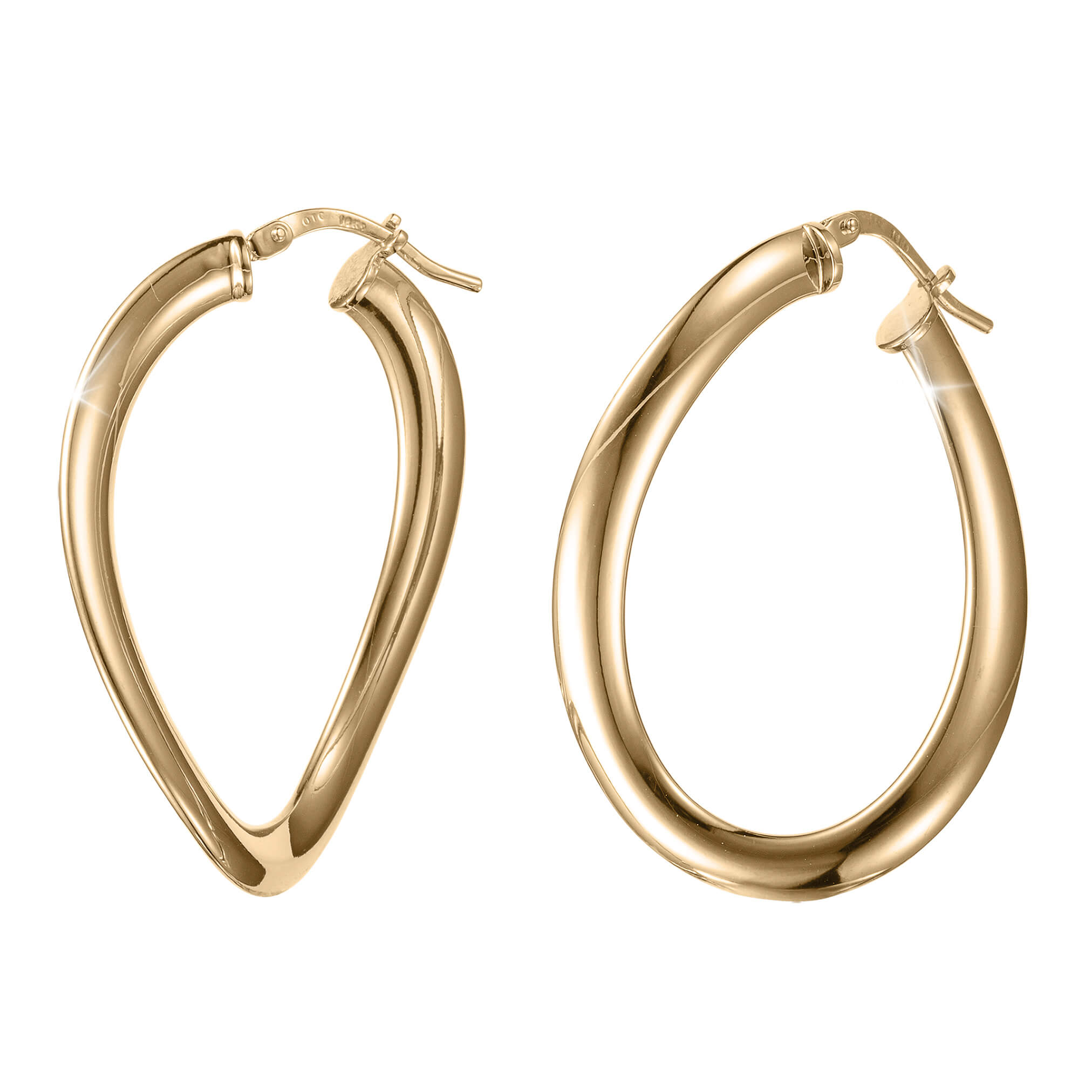 Daniel Steiger Golden Waves Wavy Earrings