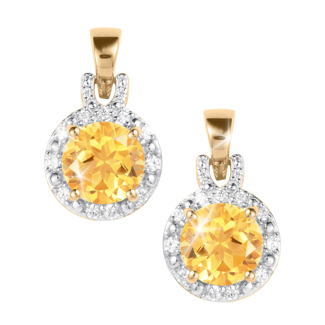 Golden Glow Citrine Earrings