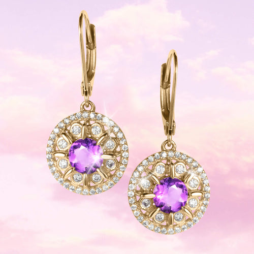 Daniel Steiger Amethyst Fields Earrings