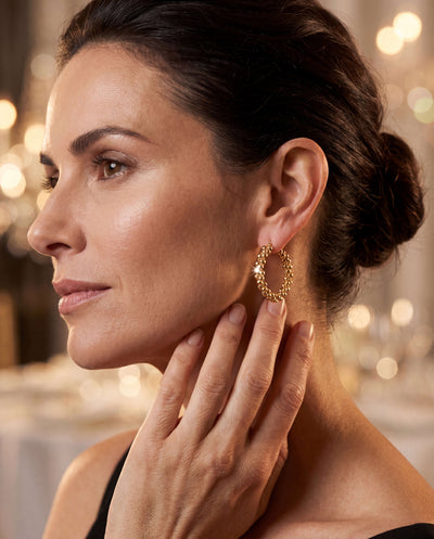 Roma Luxe Hoop Earrings Set