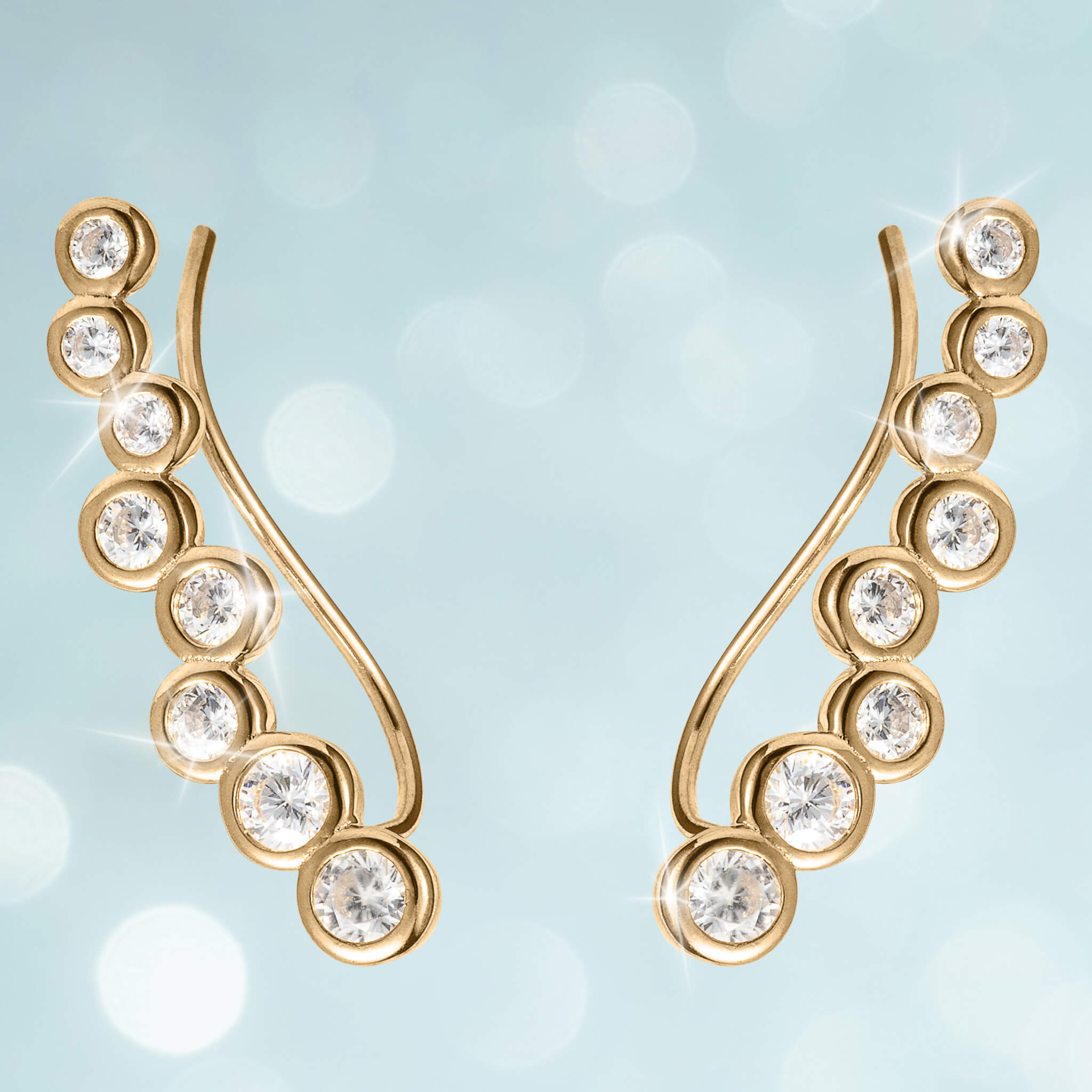 Daniel Steiger Golden Journey Climber Earrings