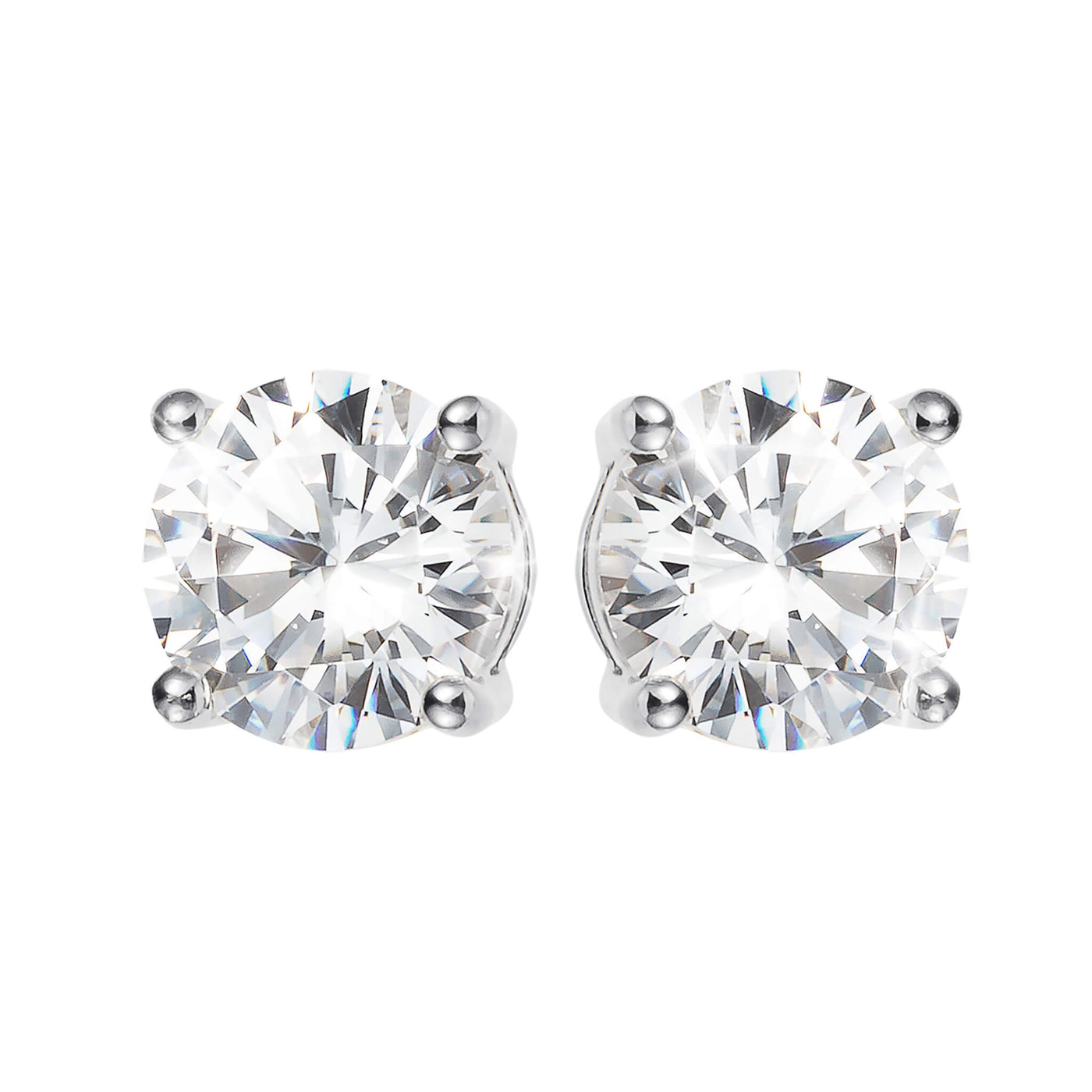 Certified Solitaire Lab Grown Diamond Earrings