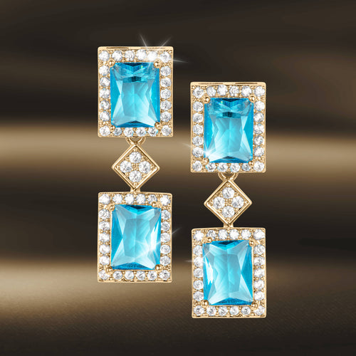 Daniel Steiger Aqua Frost Earrings