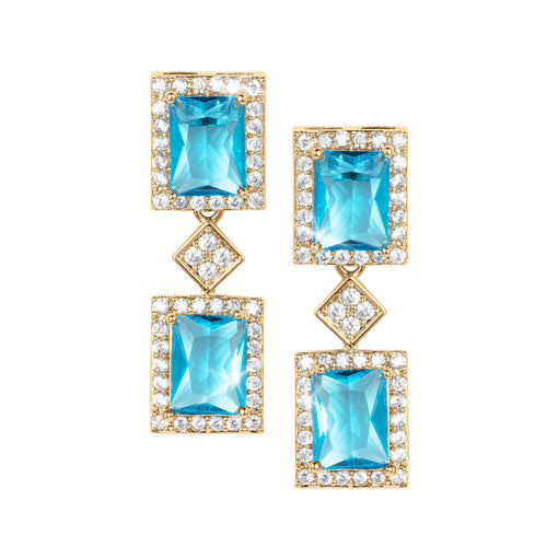 Daniel Steiger Aqua Frost Earrings