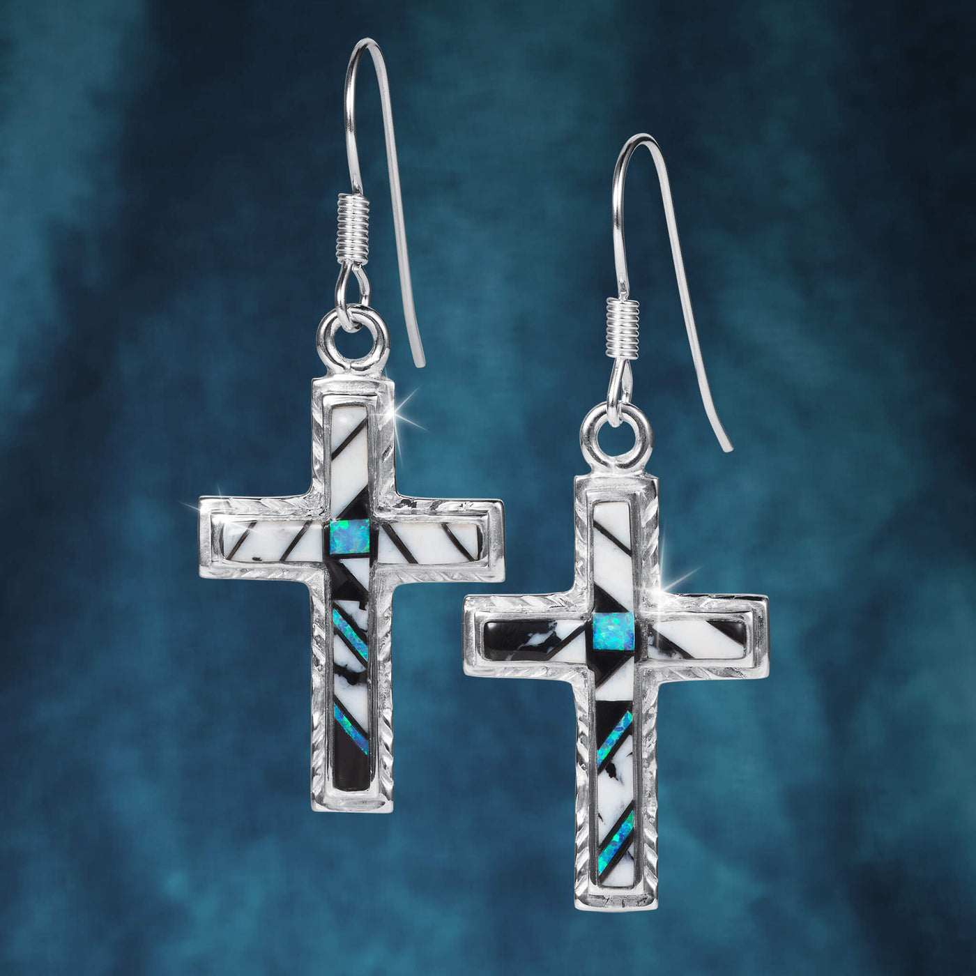 Celestial Cross Earrings