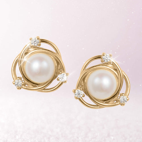 Daniel Steiger Pearl Serenity Earrings