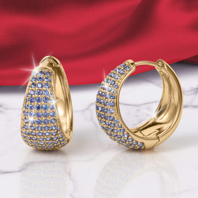 Nova Vivid Blue Hoop Earrings