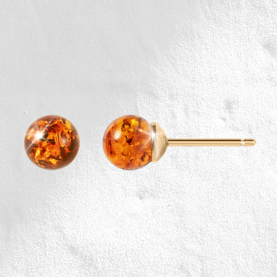 Baltic Amber Bead Earrings