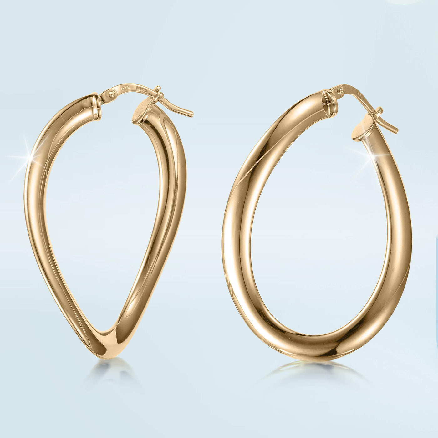 Golden Waves Earrings Collection