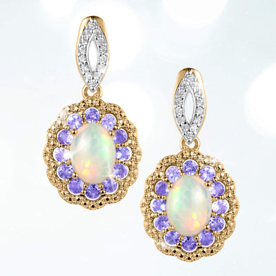 Opal Eclipse Earrings