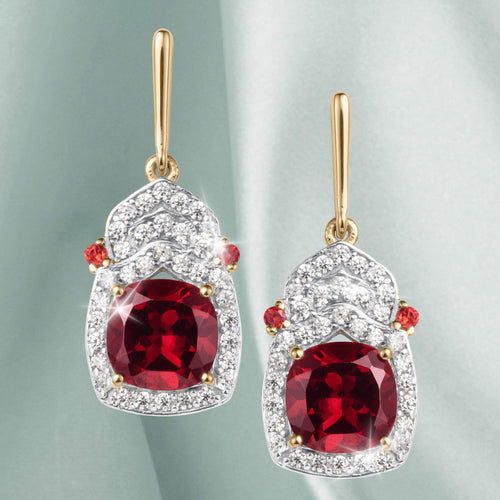Gemma Garnet Earrings