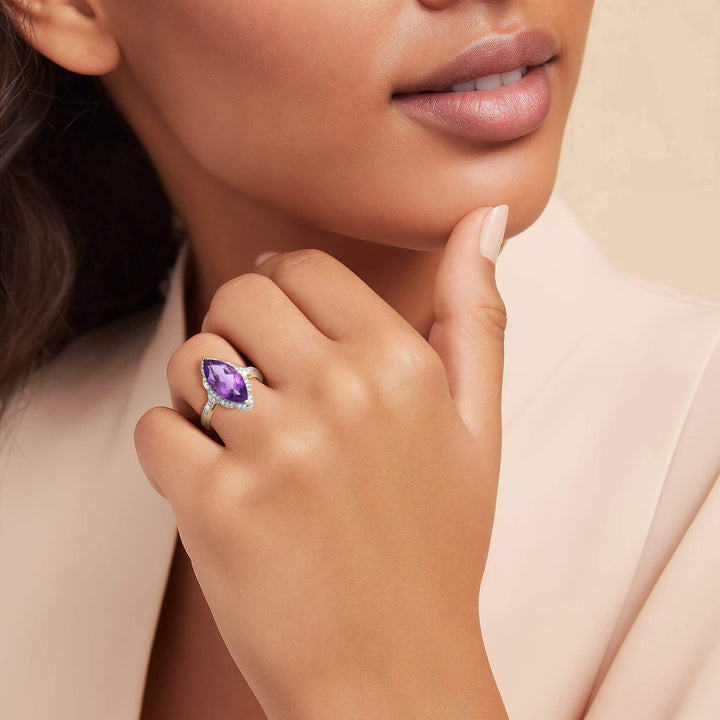Daniel Steiger Aurelia Marquise Ladies Ring