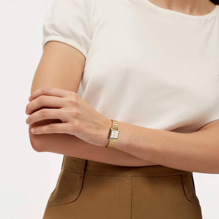 Daniel Steiger Quadro Ladies Gold Watch