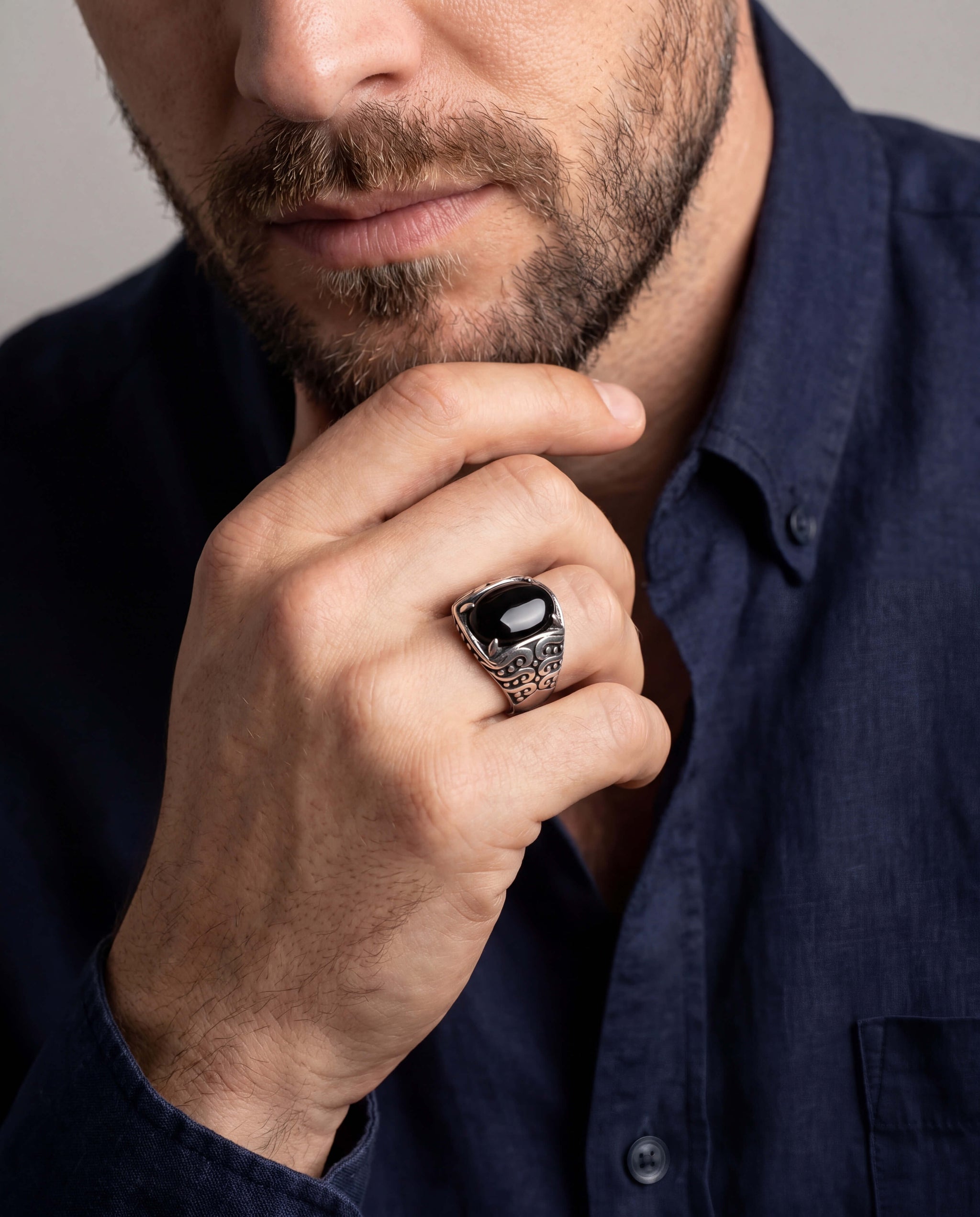 Daniel Steiger Noir Onyx Legacy Men's Ring