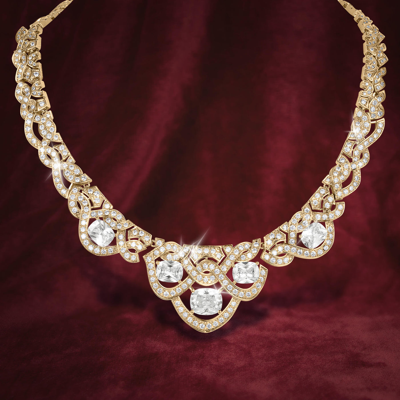 Lustrous Lace Necklace