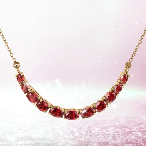 Garnet Glimmer Necklace