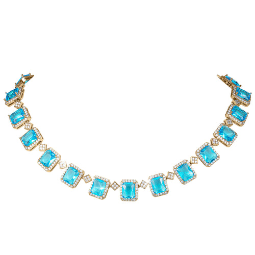 Daniel Steiger Aqua Frost Necklace