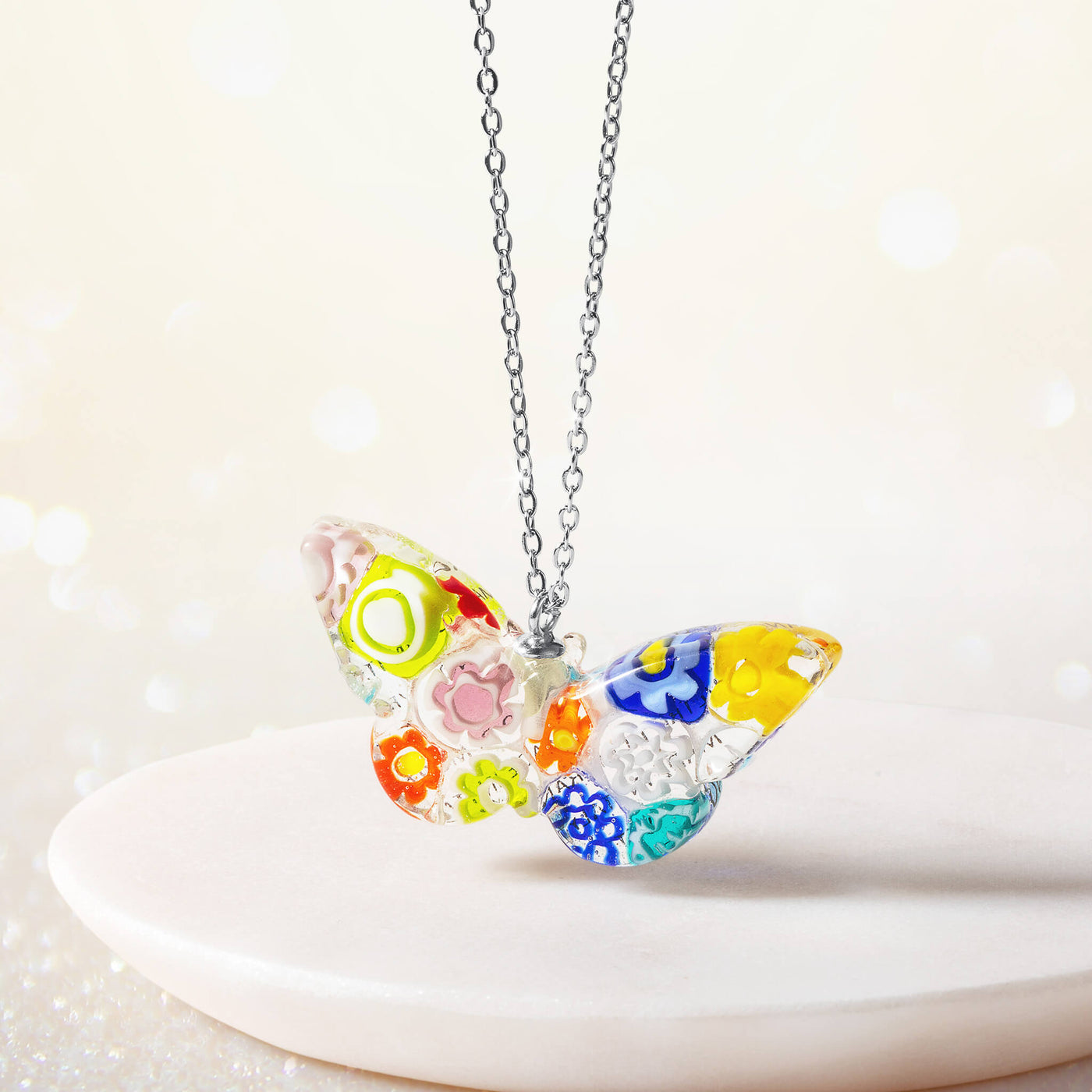 Murano Glass Butterfly Pendant