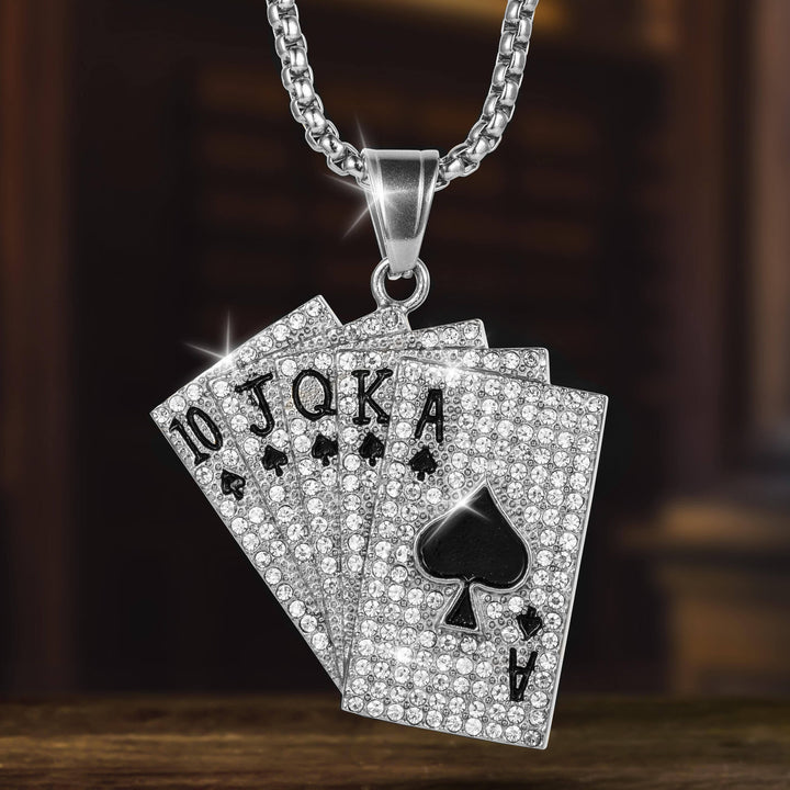 Daniel Steiger Royal Flush Pendant
