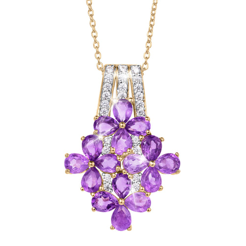 Daniel Steiger Amethyst Azalea Pendant