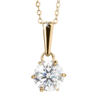 Daniel Steiger Golden Stardust Moissanite Pendant