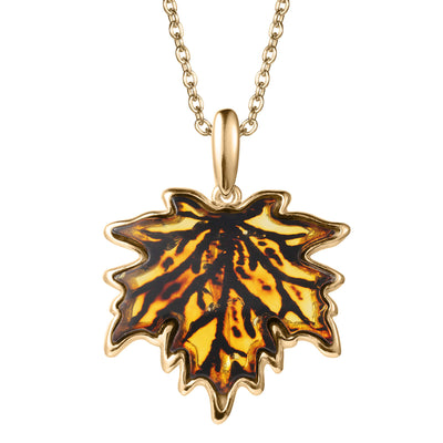 Daniel Steiger Amber Leaf Pendant