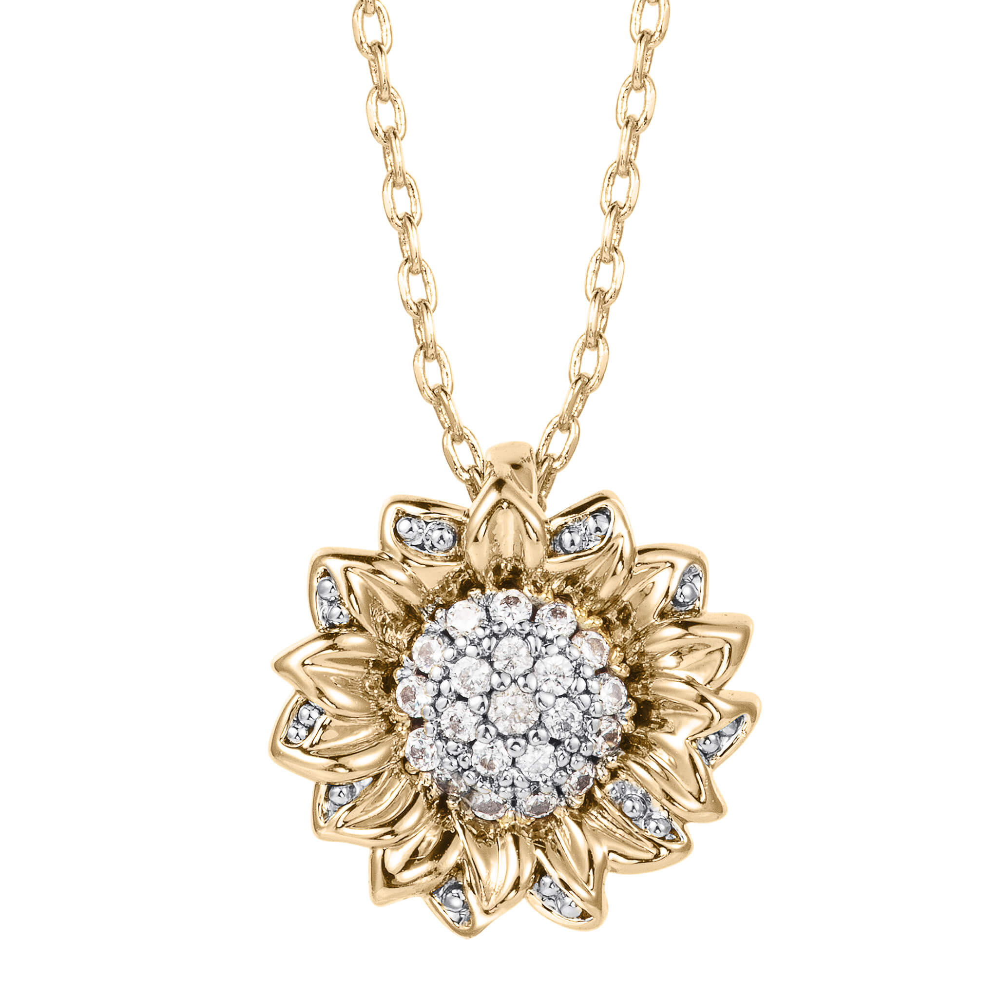 Daniel Steiger Sunlit Sunflower Trio Pendant