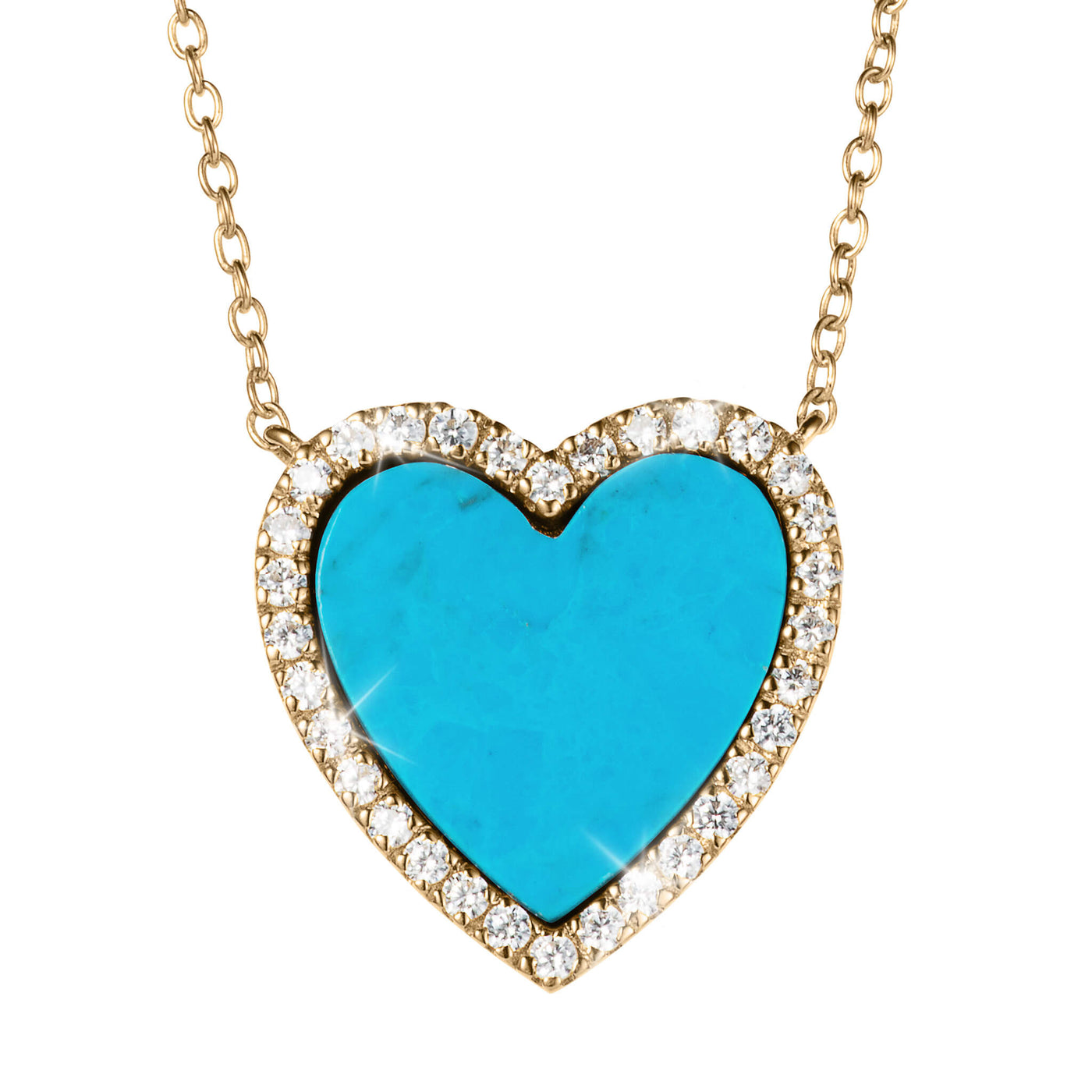 Daniel Steiger Turquoise Heart Pendant