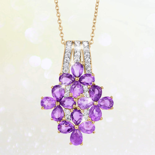 Daniel Steiger Amethyst Azalea Pendant
