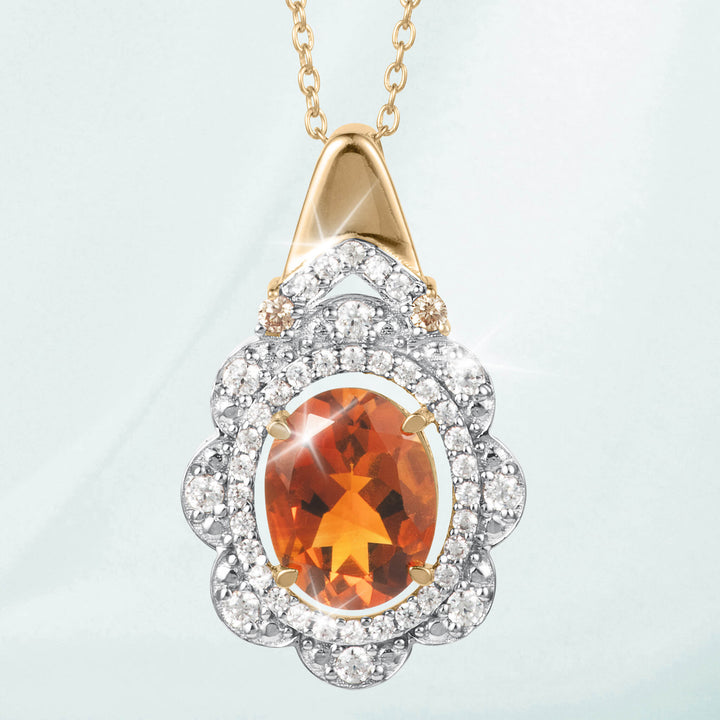 Daniel Steiger Honey Glow Citrine Pendant