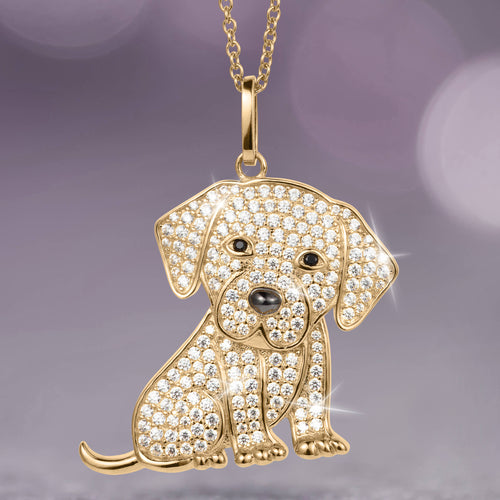 Golden Pup Pendant