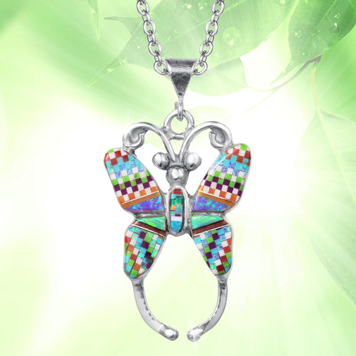 Daniel Steiger Gemflight Butterfly Pendant