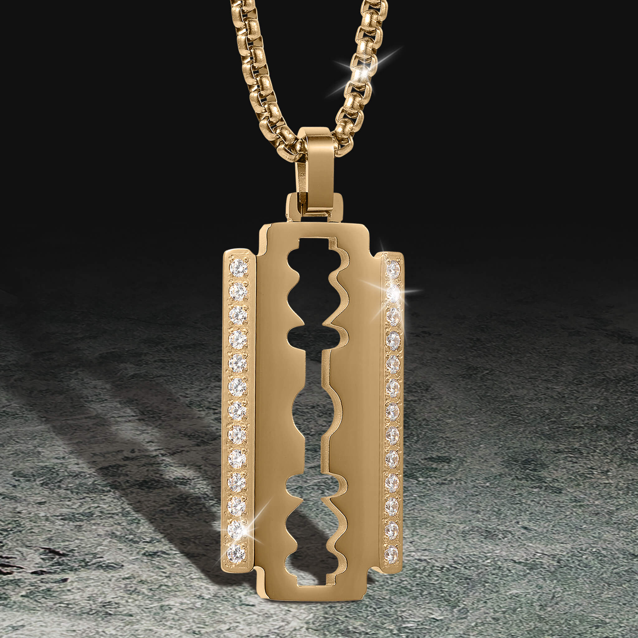 Golden Edge Pendant