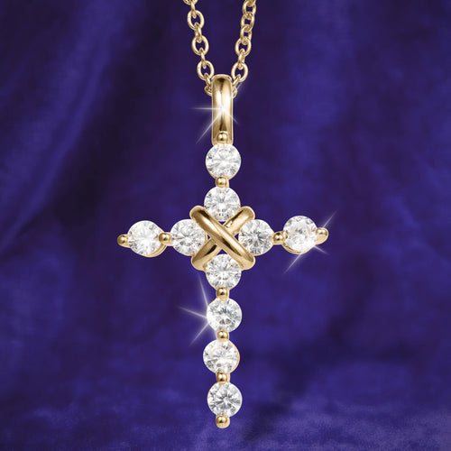 Daniel Steiger Golden Serenity Cross Pendant