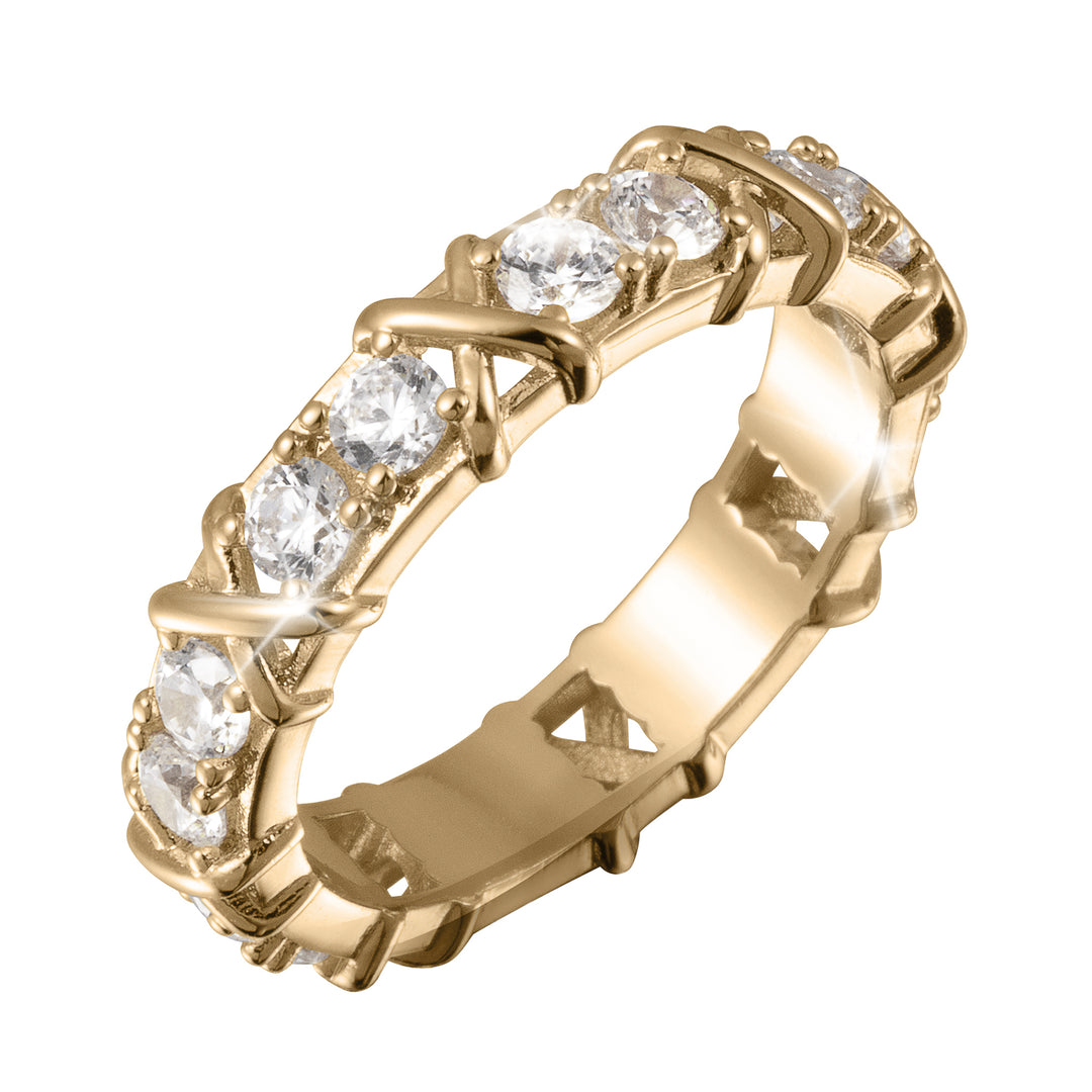 Golden Kiss Ladies Ring