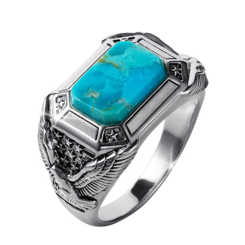 Desert Wings Turquoise Men’s Ring
