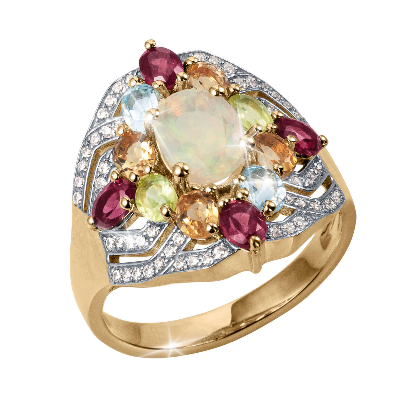 Opal Spectrum Ring