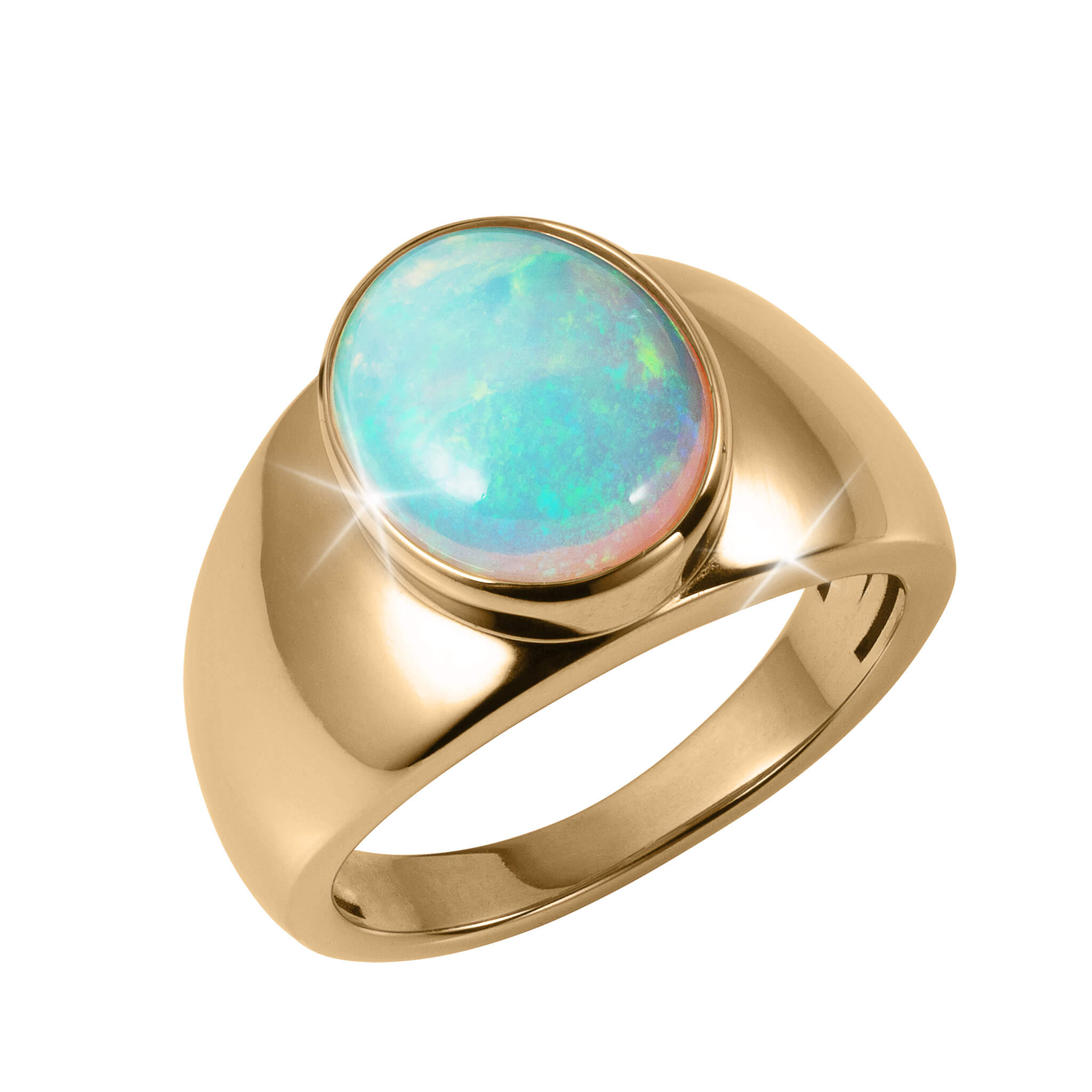 Daniel Steiger Goldfire Opal Men's Ring