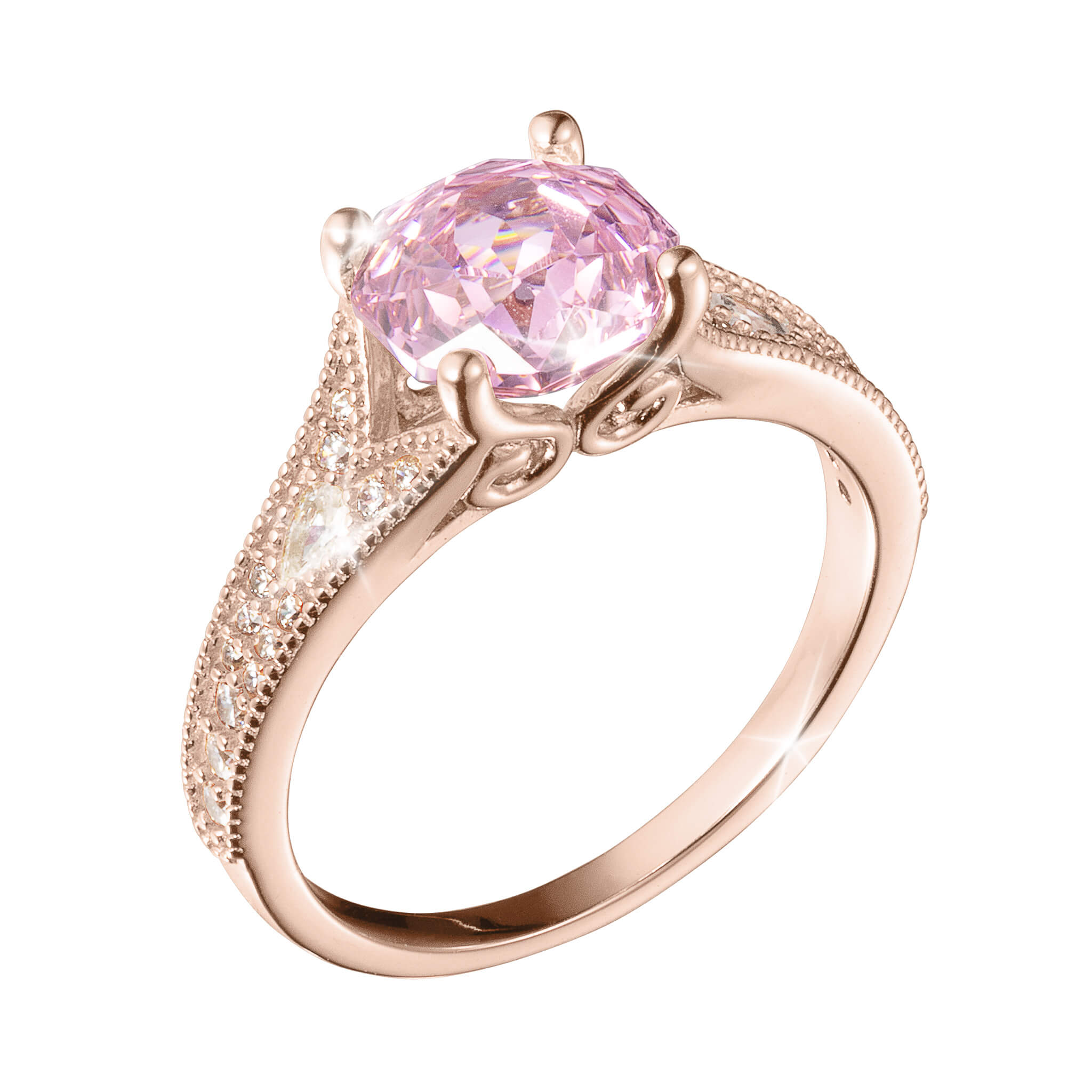 Daniel Steiger Enchanted Rose Pink Ladies Ring